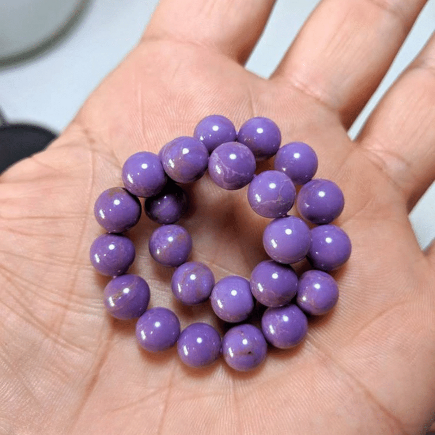 Phosphosiderite bracelet