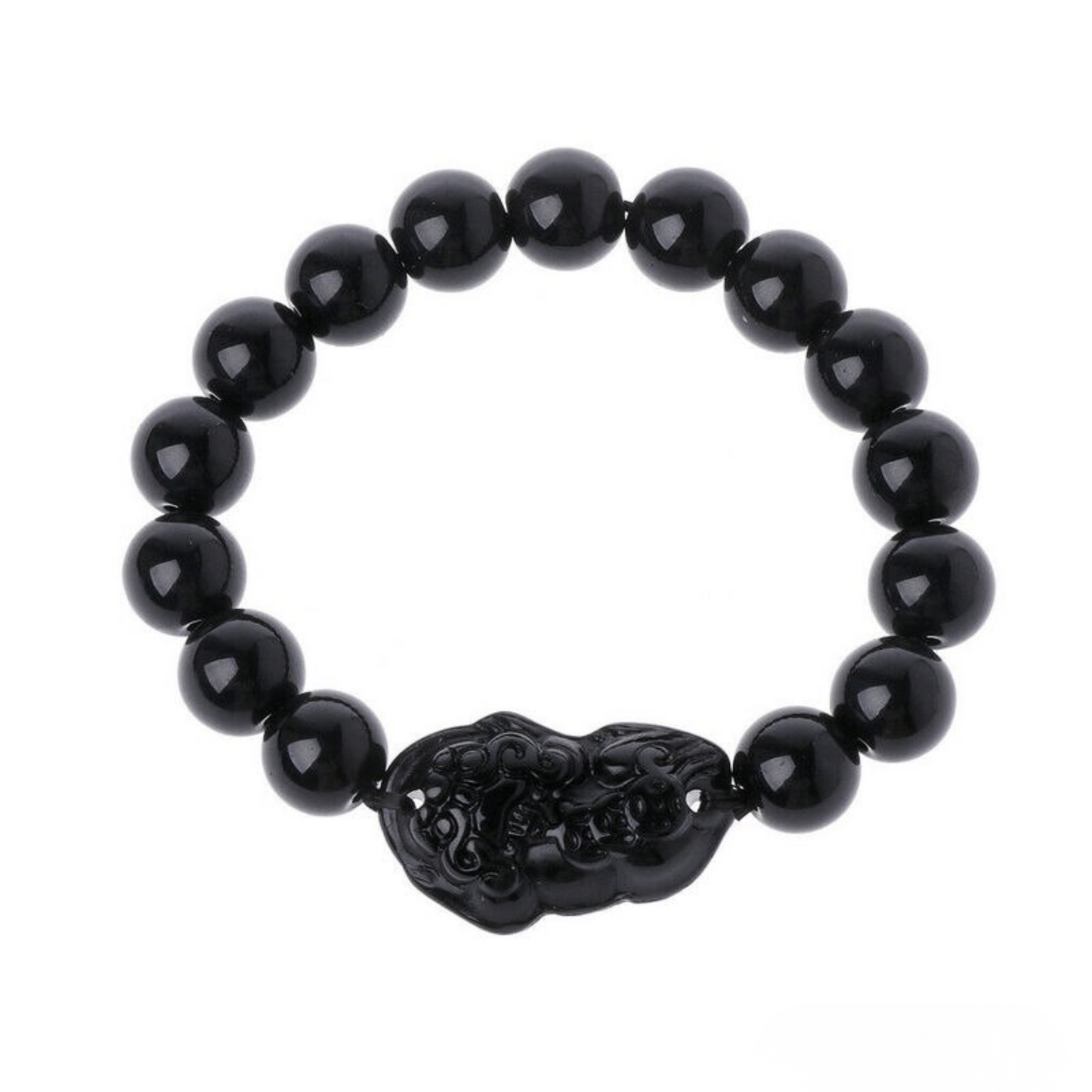 Pixiu Bracelet in Black Obsidian