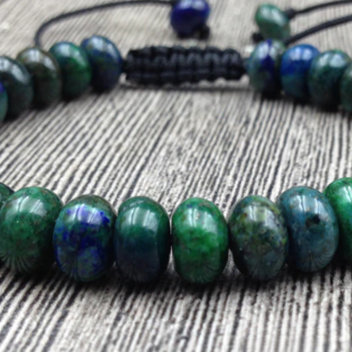 Adjustable Chrysocolla Bracelet