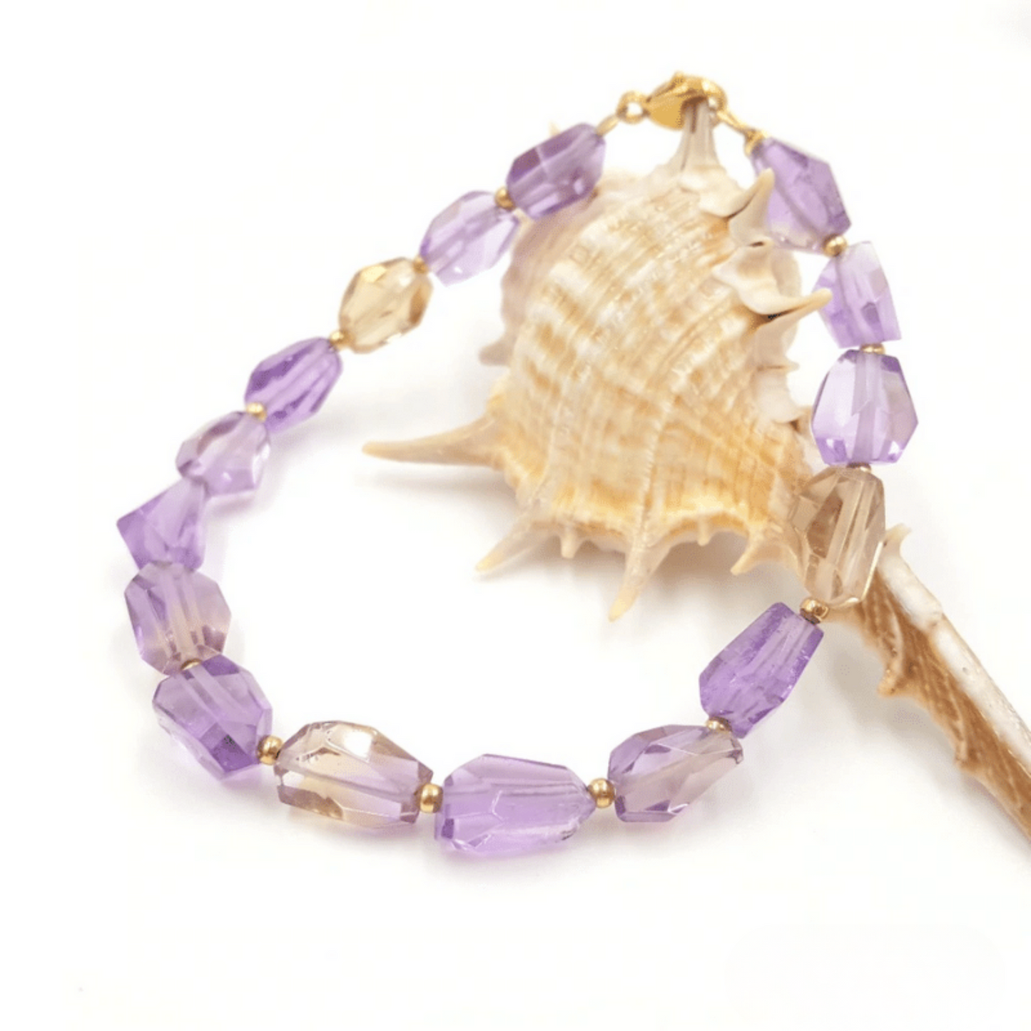 Ametrine and Sterling Silver Bracelet