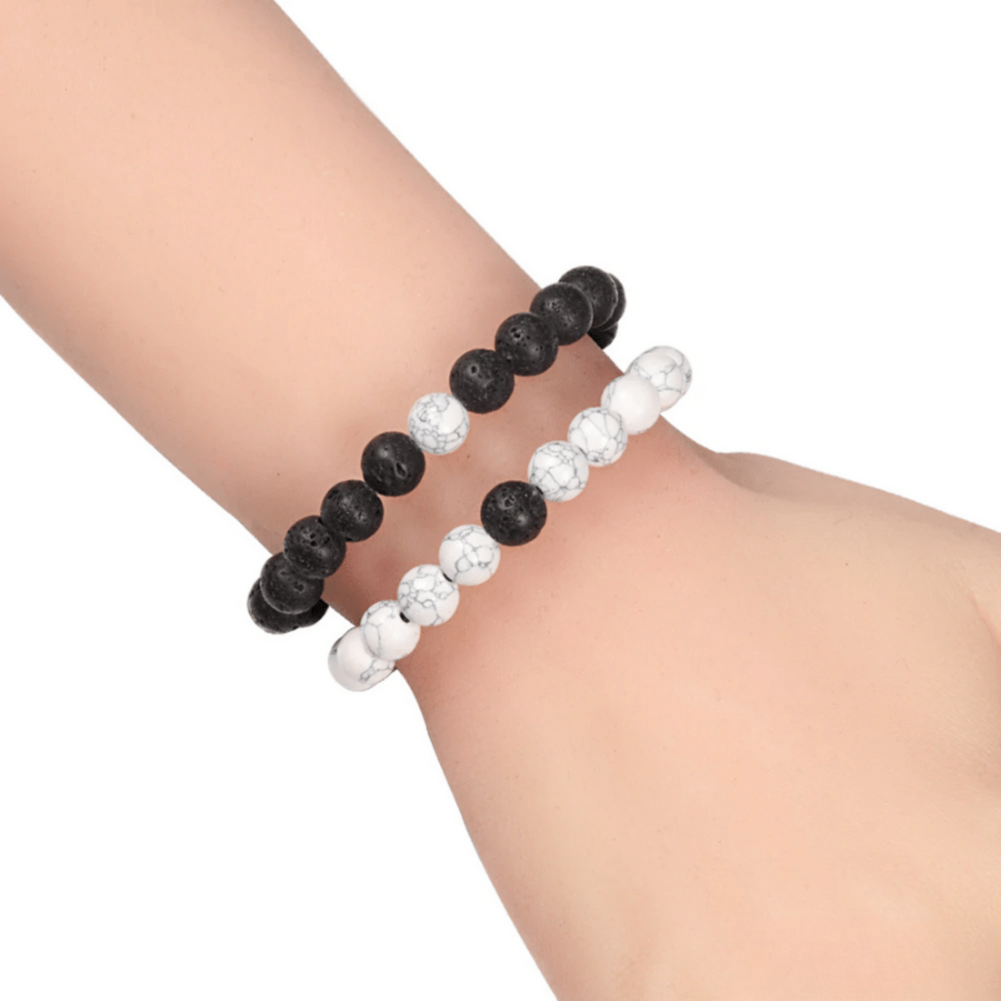 Adjustable Lava Stone Distance Bracelets