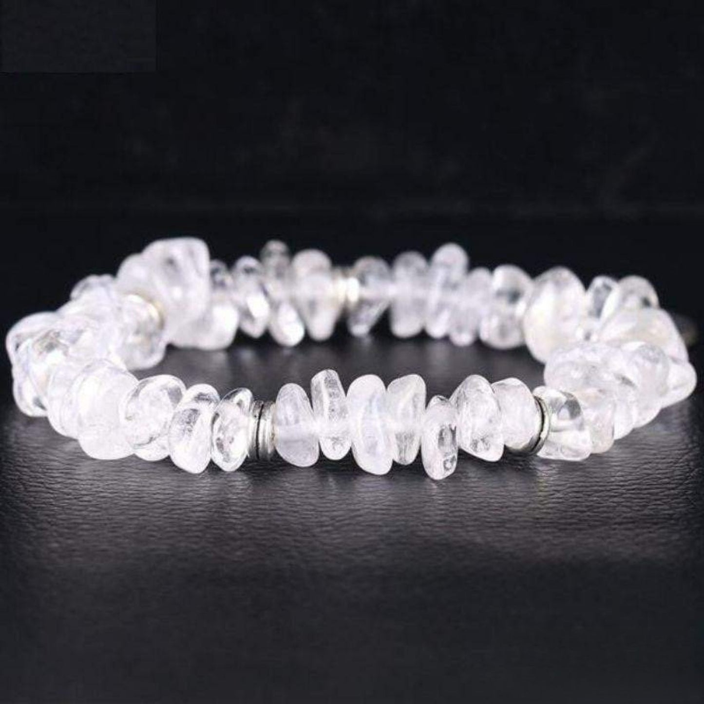 Baroque Lotus Crystal Quartz Bracelet