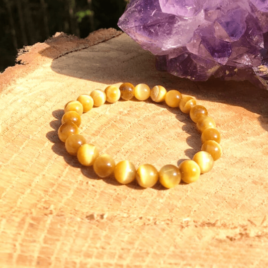 Bracelet en Oeil de Tigre Doré