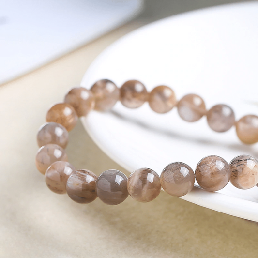 Bracelet en Pierre de Lune Noire