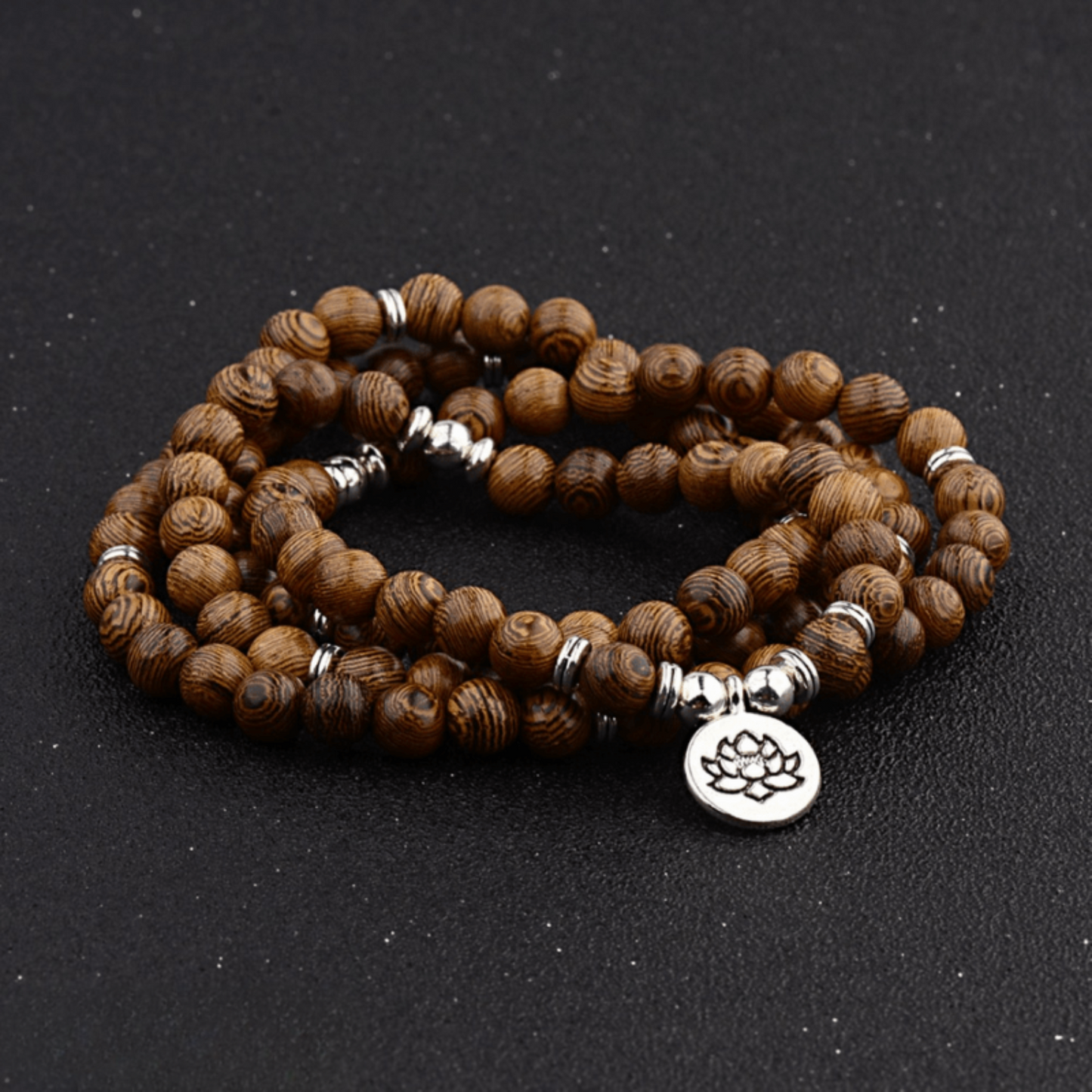 Bracelet Mala 108 Perles en Bois