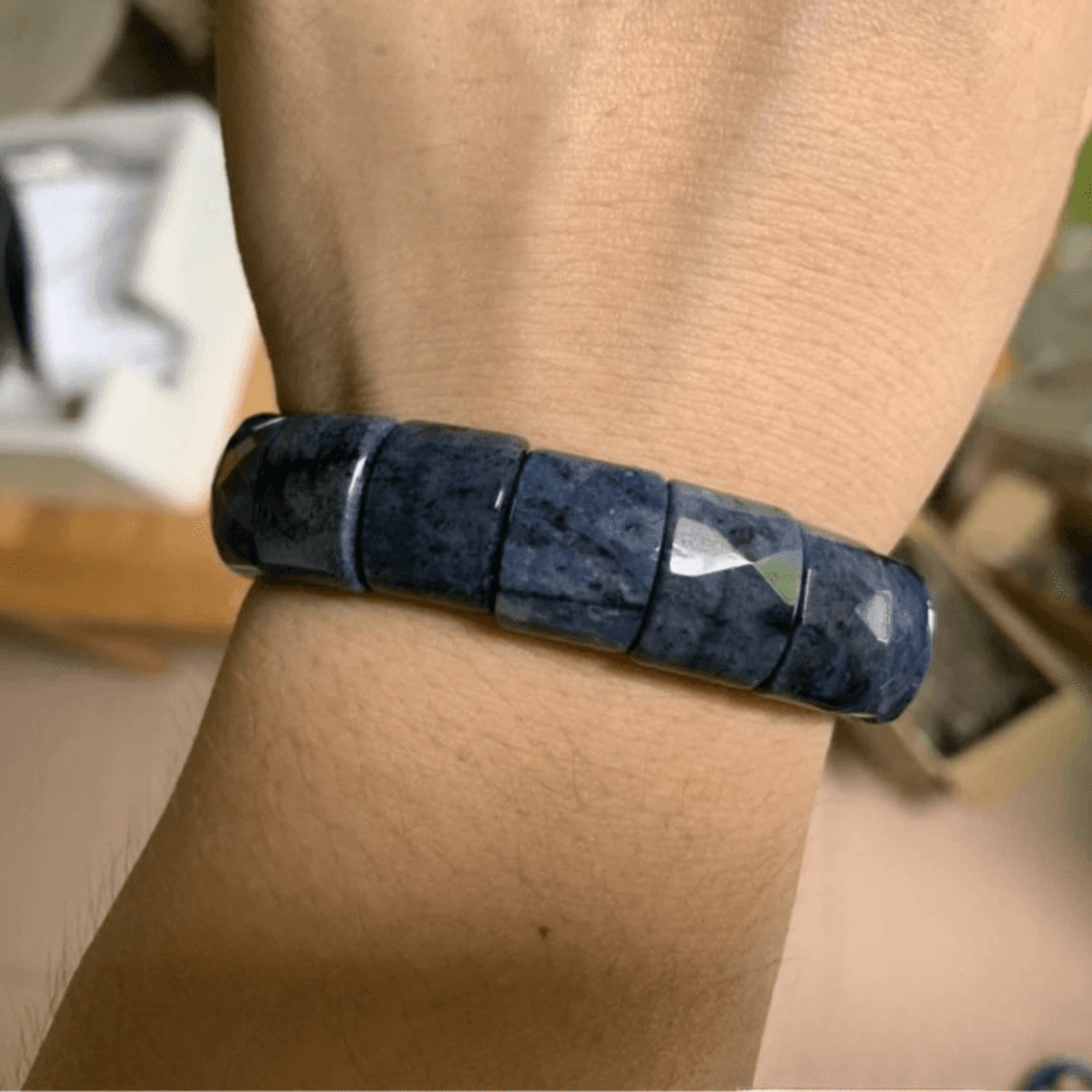 Dumortierite Cuff Bracelet