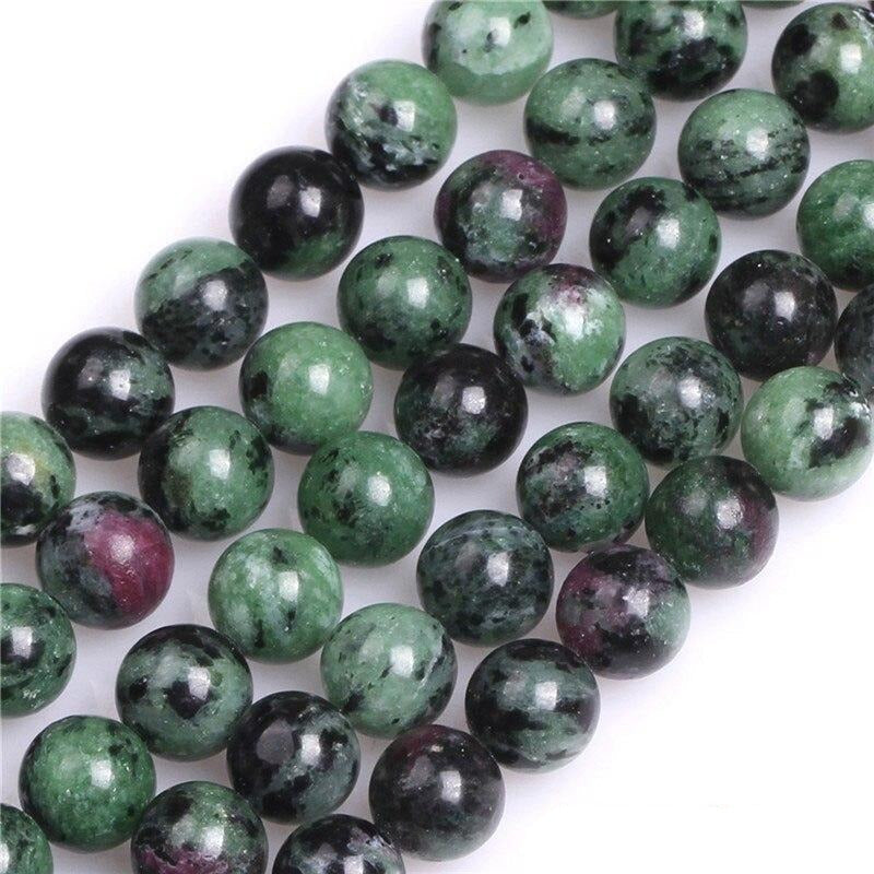 Round zoisite beads