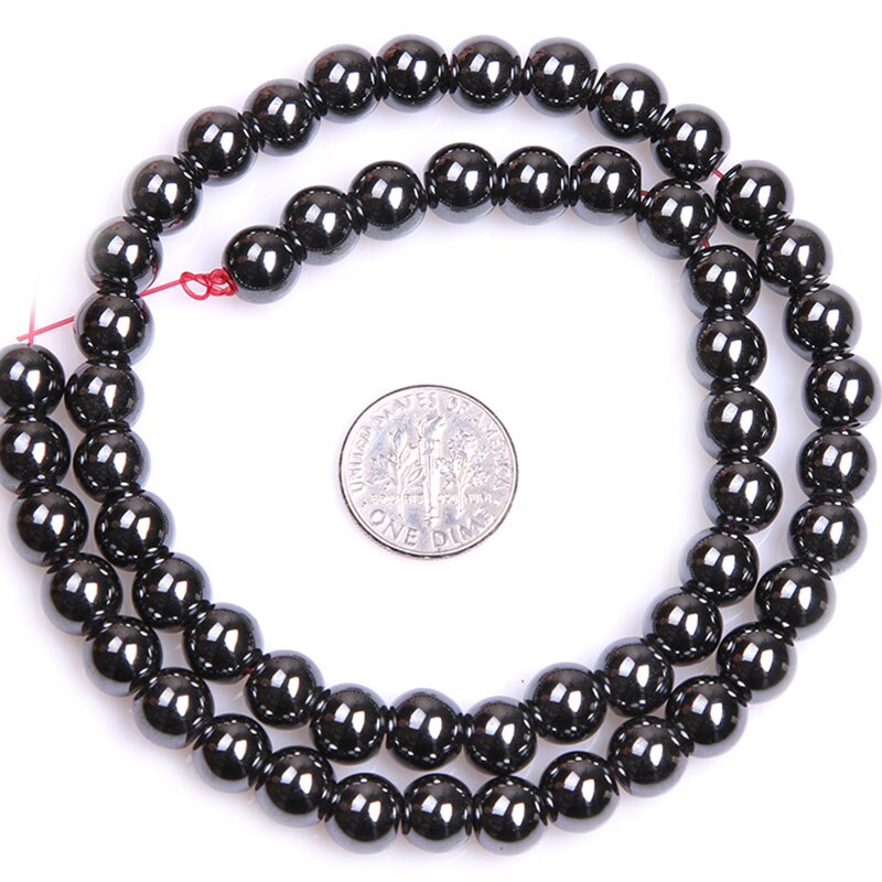 Hematite round beads