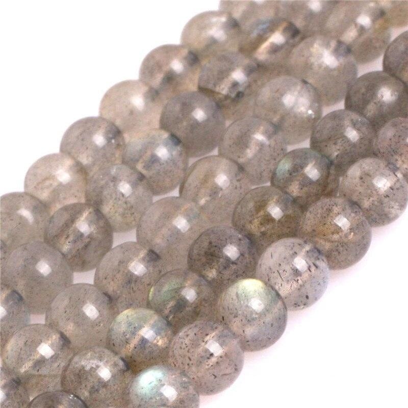 Round labradorite beads