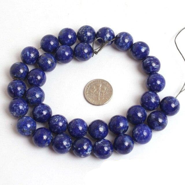 Round lapis lazuli beads
