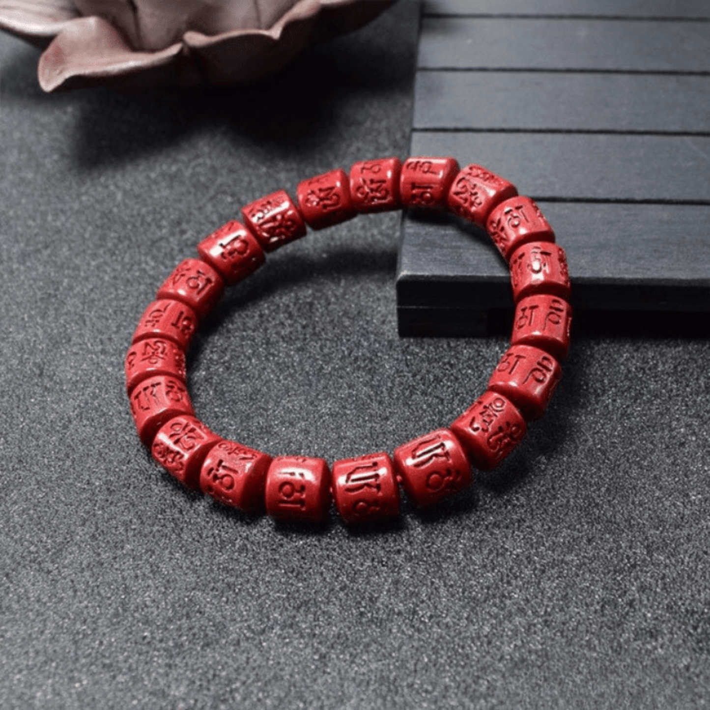 Tibetan Bracelet in Cinnabar
