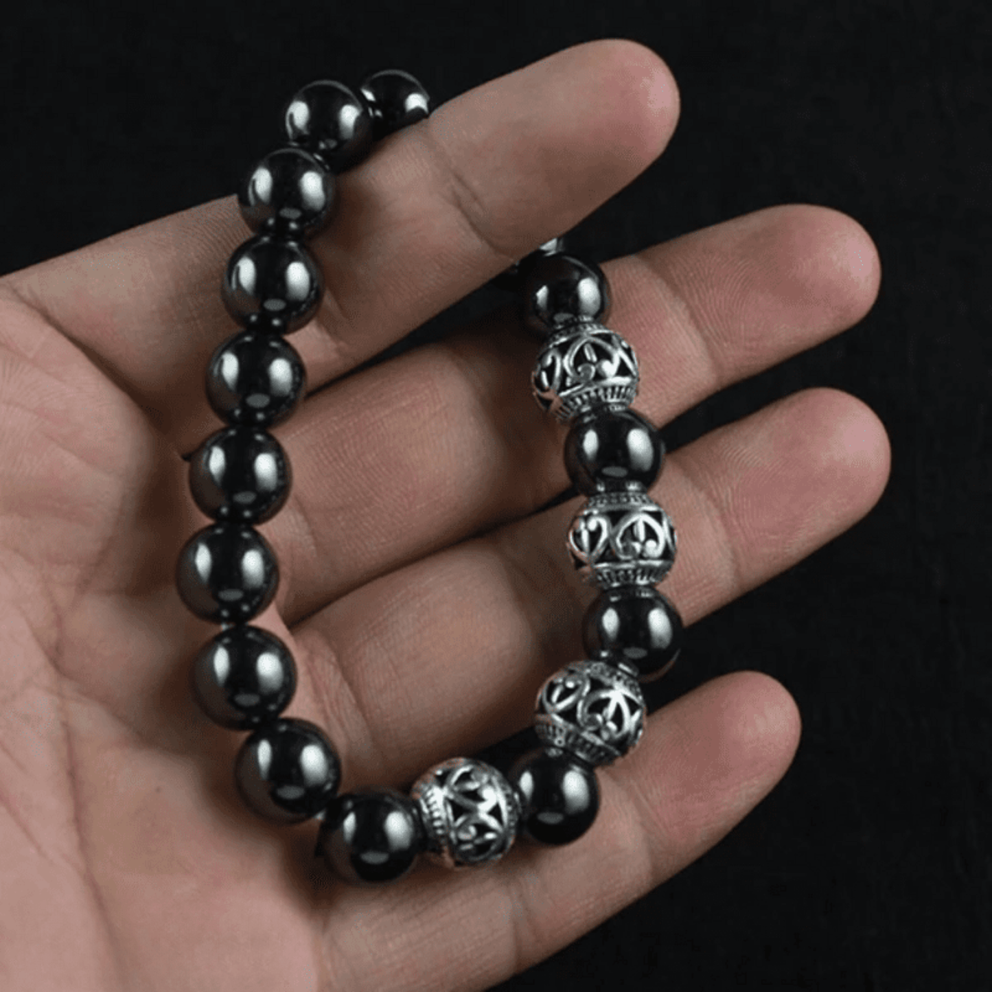 Tibetan Bracelet in Hematite