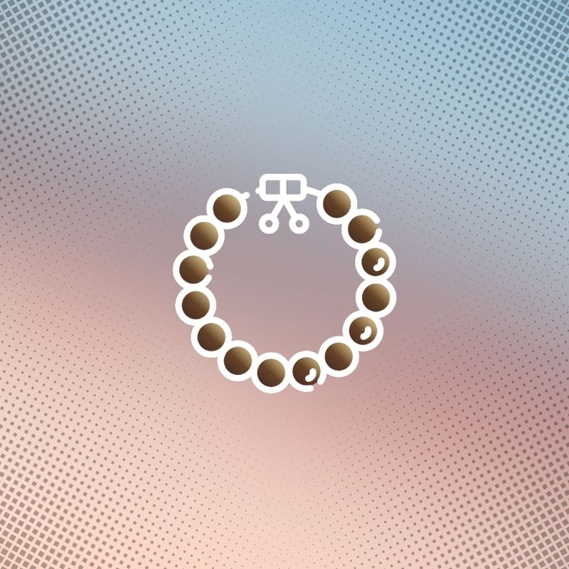 Brown semi precious stone bracelets