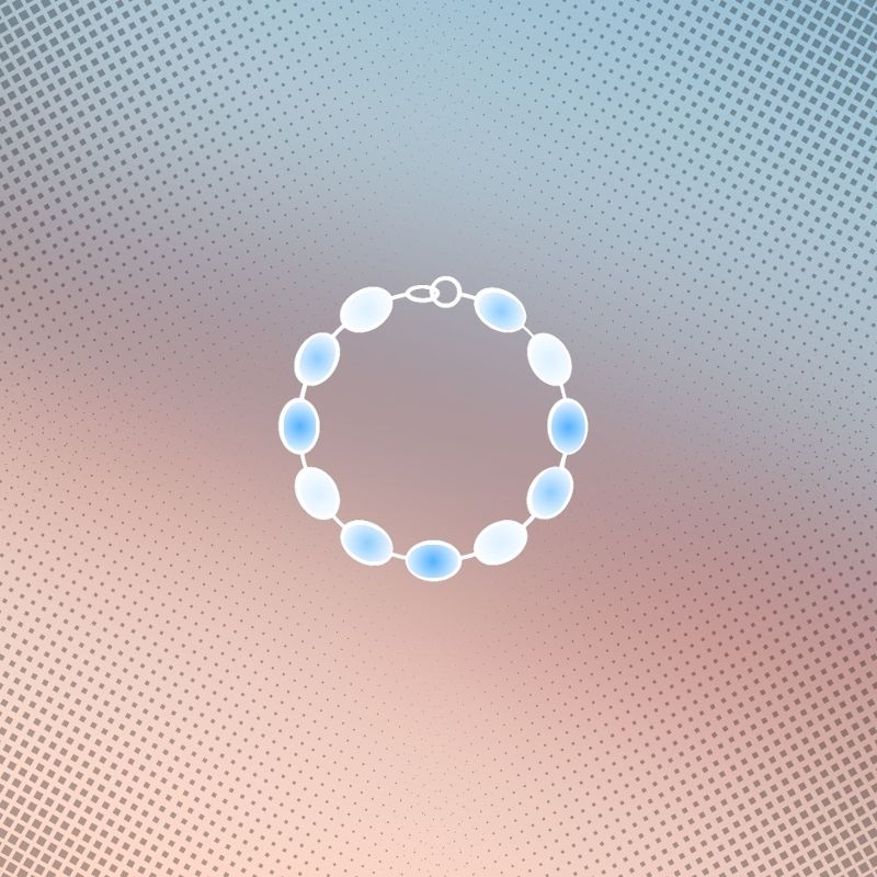 Celestite bracelets