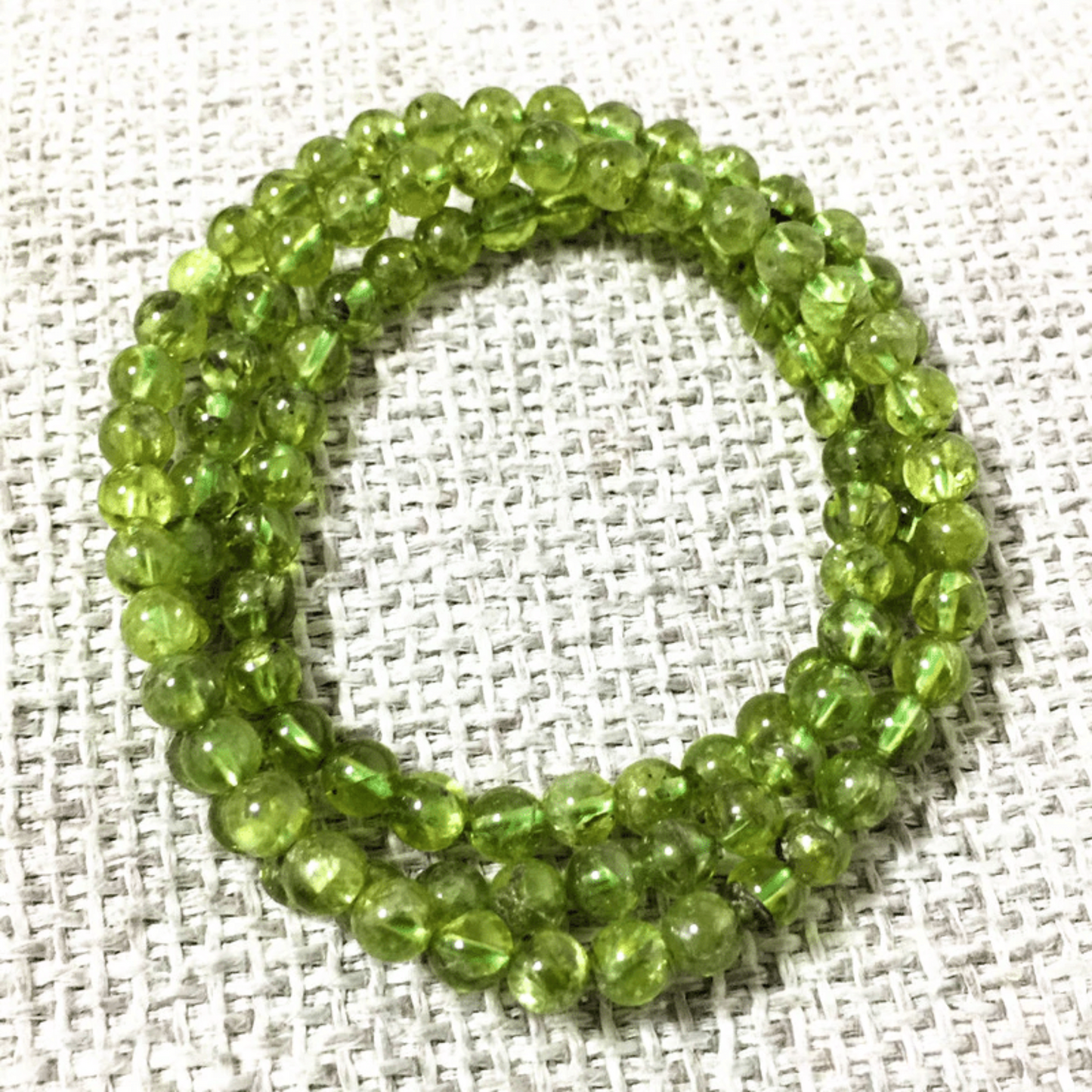 Bracelet Triple in Peridot