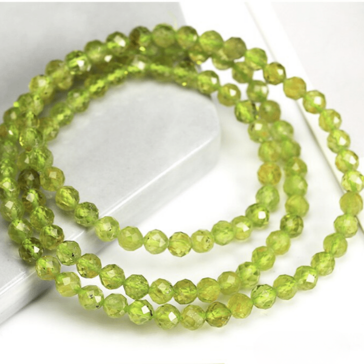 Faceted Peridot Bracelet