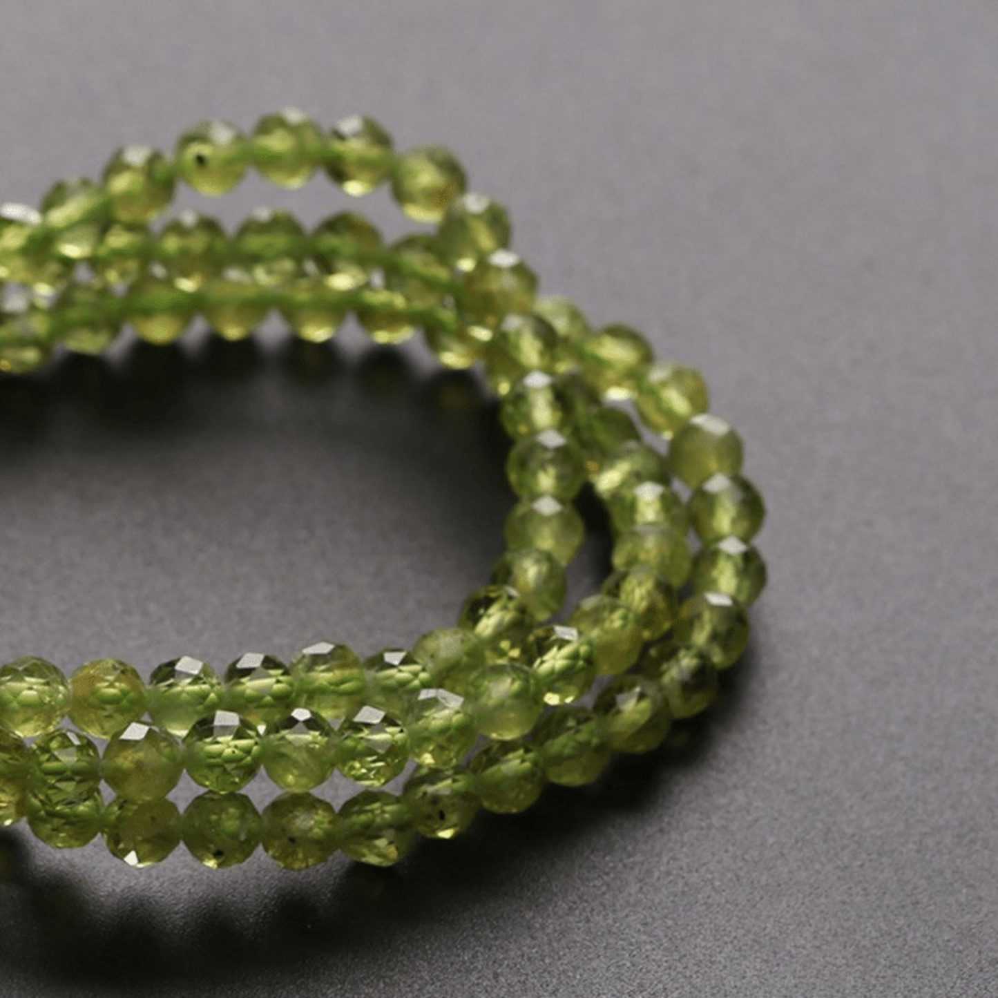 Faceted Peridot Bracelet
