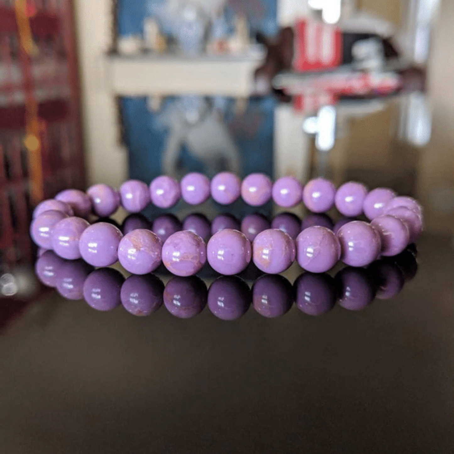 Phosphosiderite bracelet