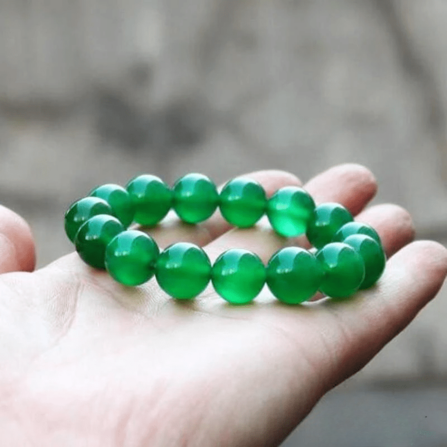 Green Chalcedony Bracelet
