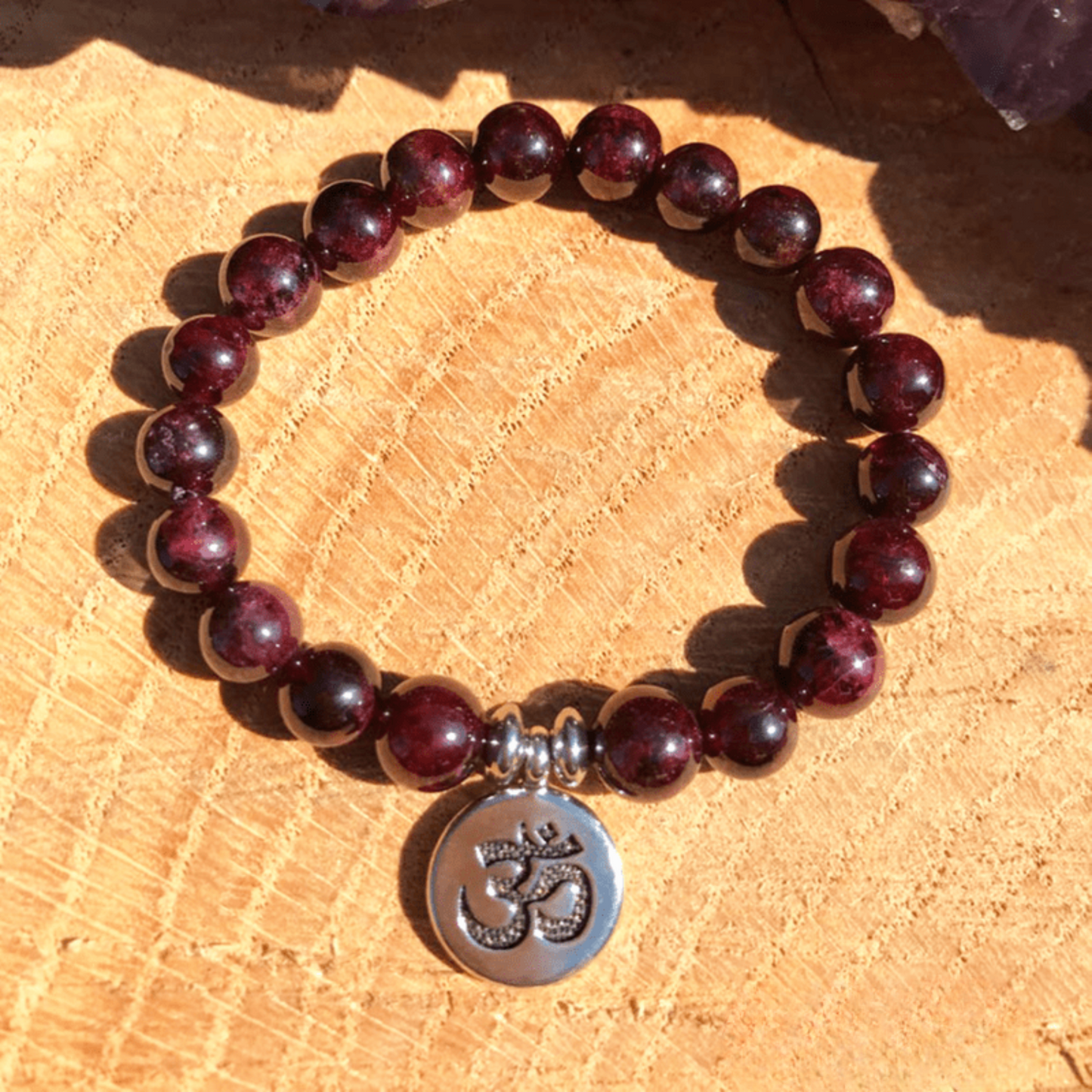 Mala Bracelet in Garnet