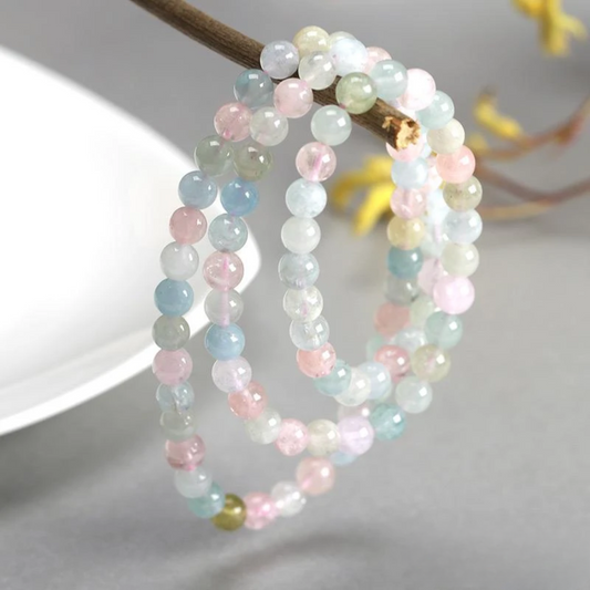 Bracelet Triple en Morganite