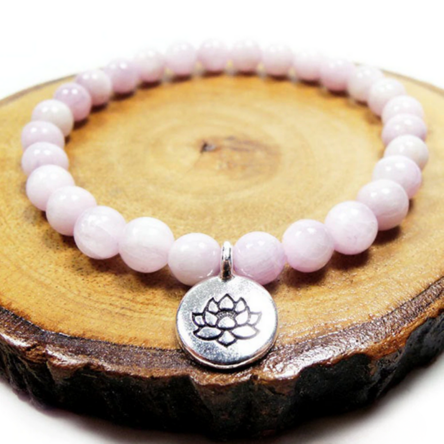 Lotus Kunzite Bracelet