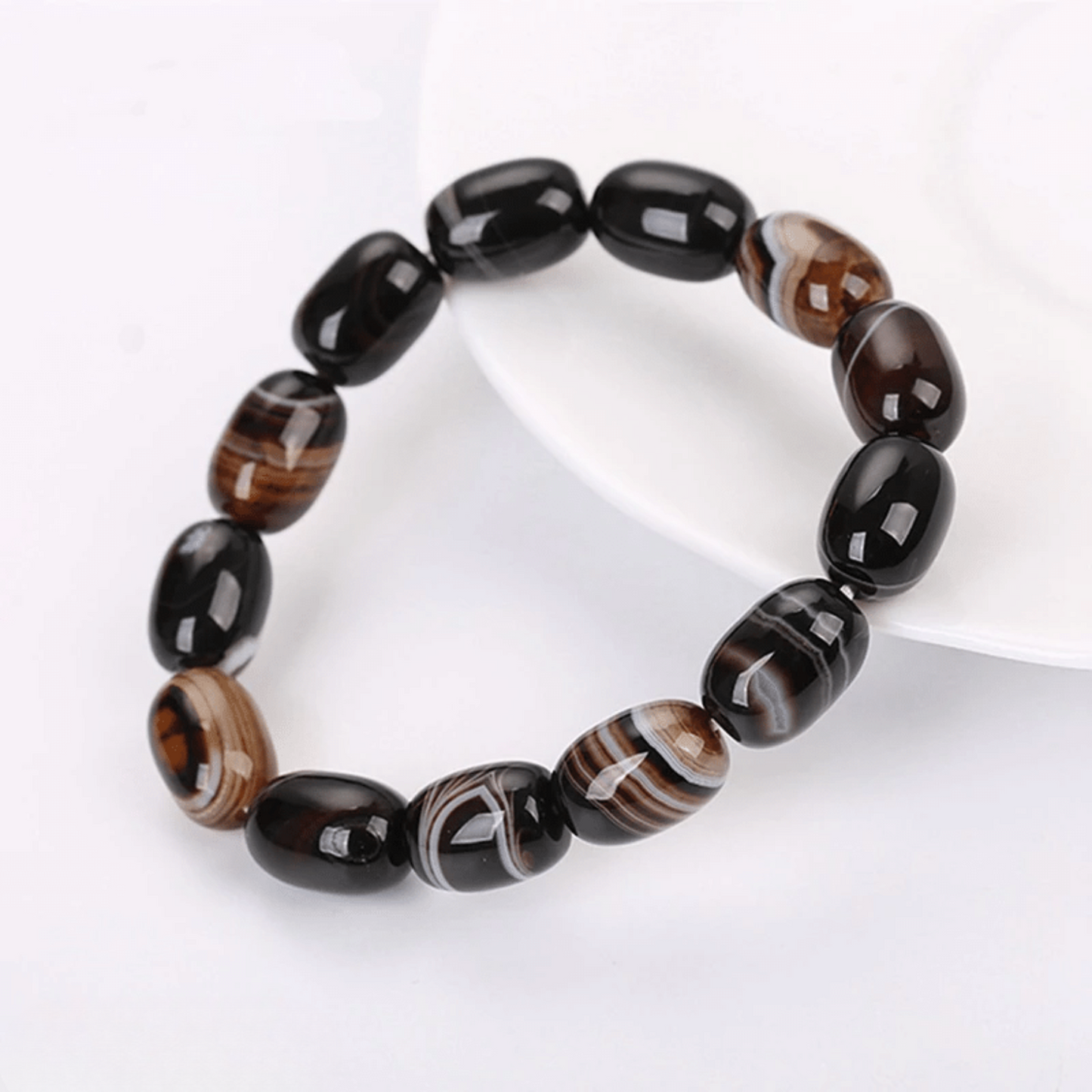 Sardonyx Tumbled Stone Bracelet