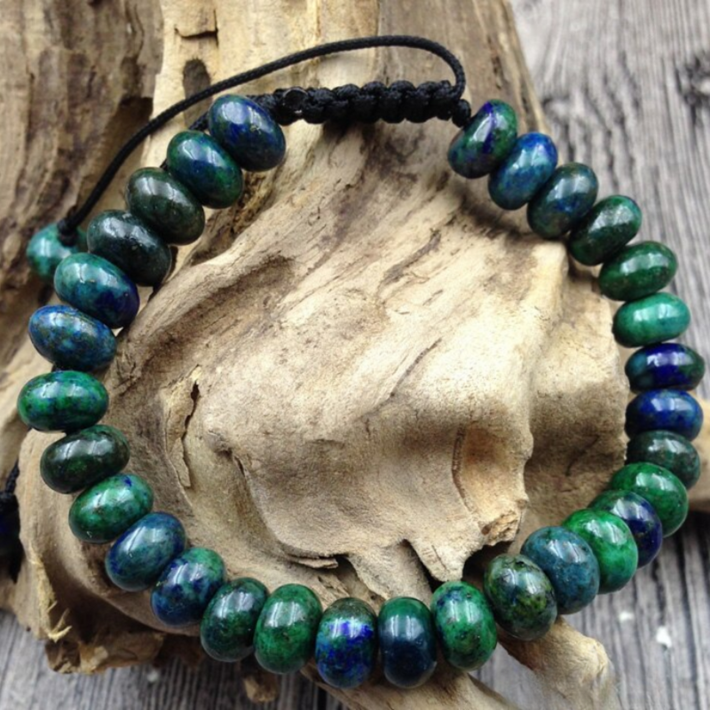 Adjustable Chrysocolla Bracelet