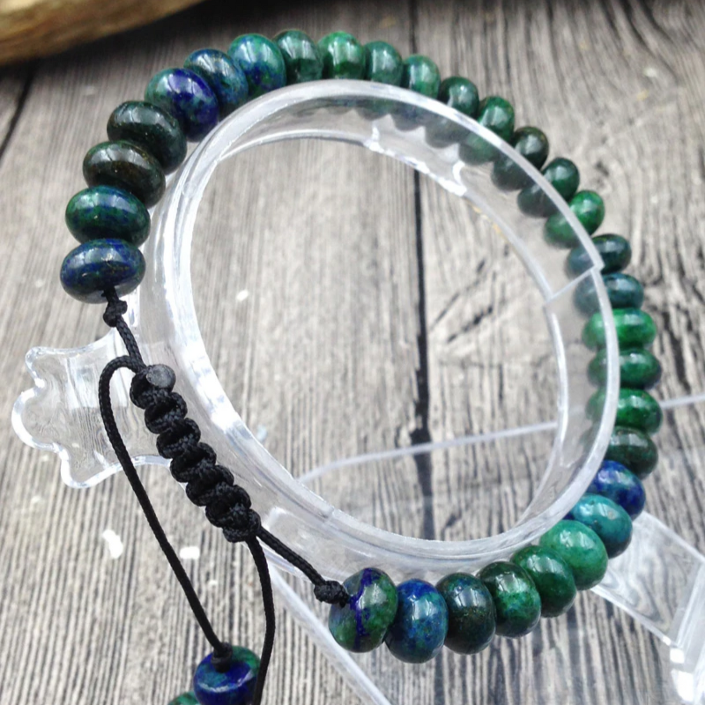 Adjustable Chrysocolla Bracelet