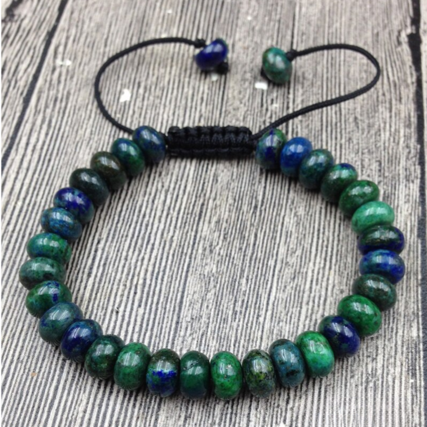 Adjustable Chrysocolla Bracelet