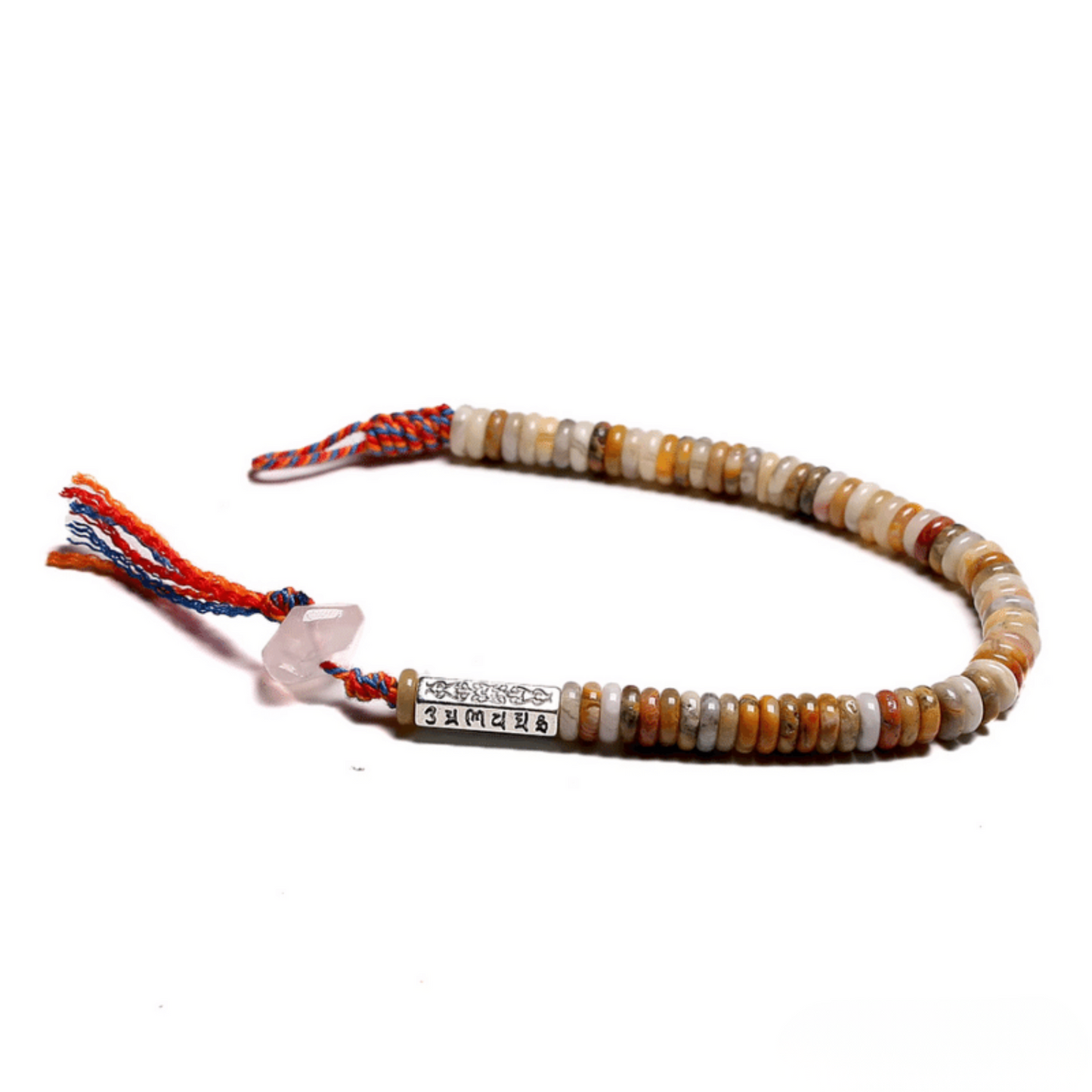 Tibetan crazy lace agate bracelet