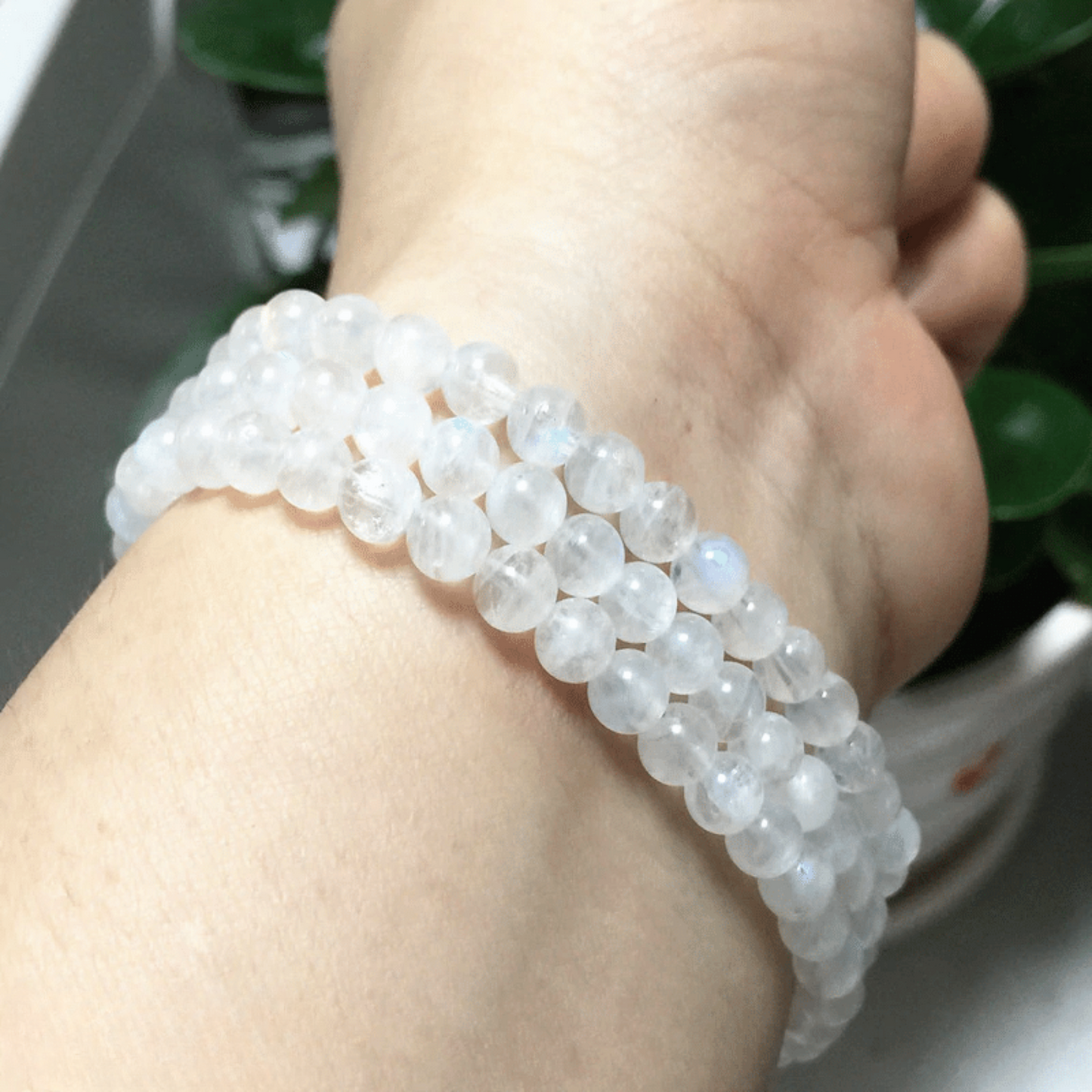 Bracelet Triple in Moonstone