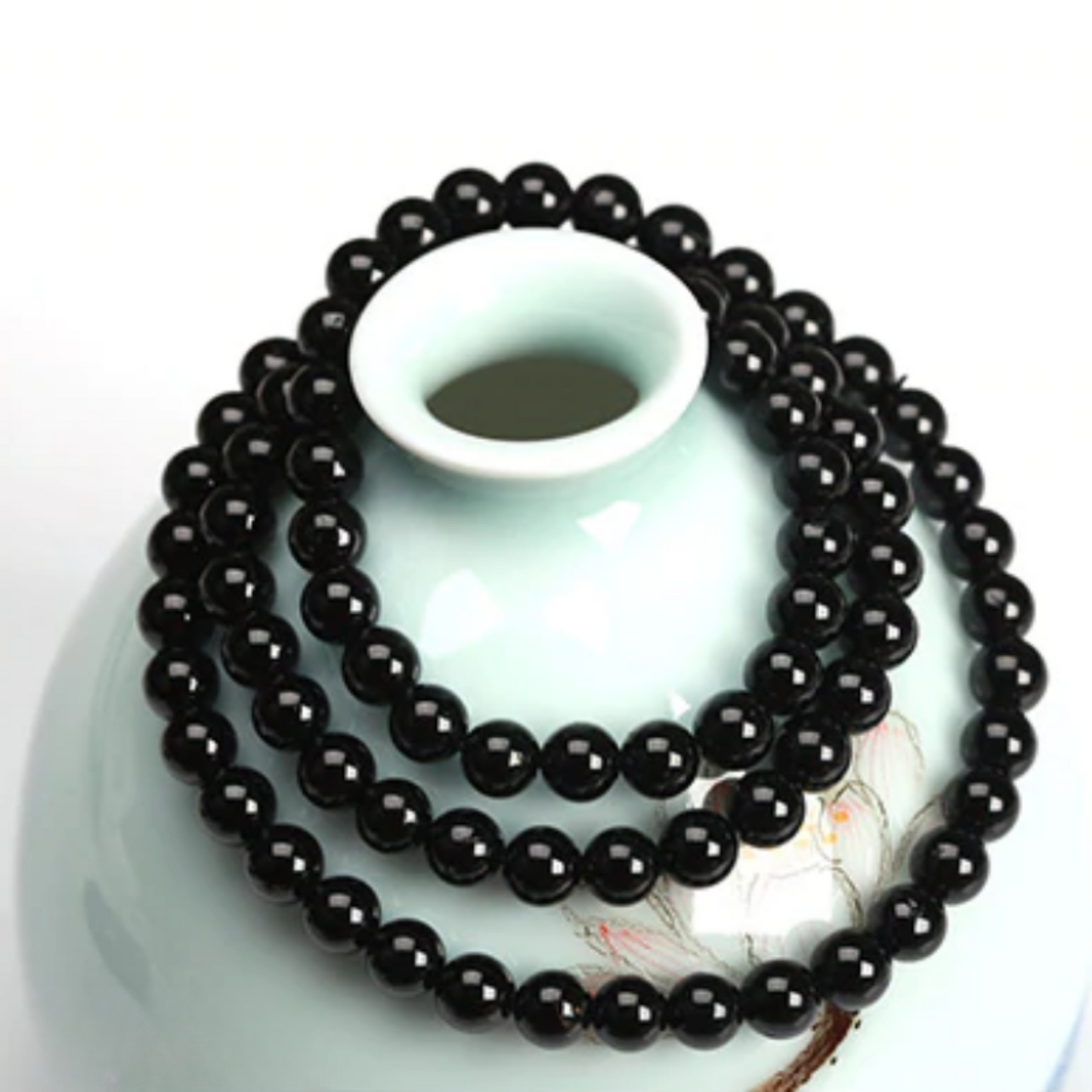 Bracelet Triple in Black Tourmaline