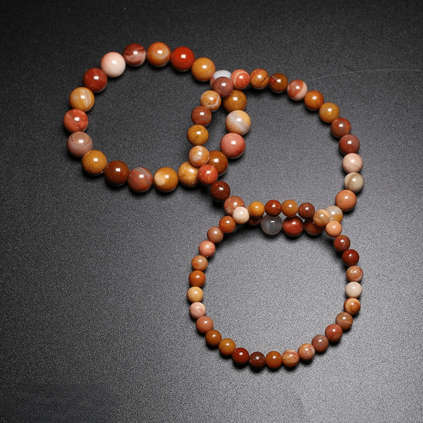 Xyloid agate bracelet