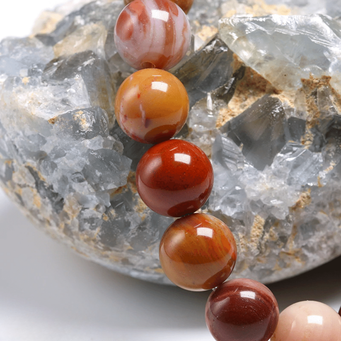 Xyloid agate bracelet