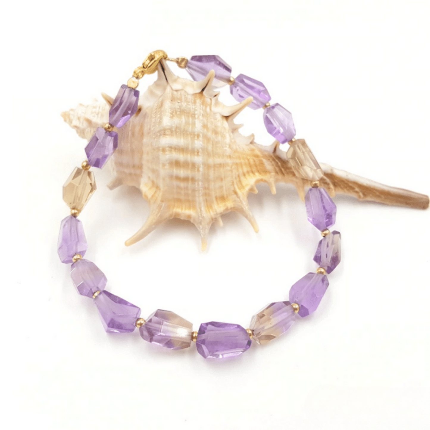 Ametrine and Sterling Silver Bracelet