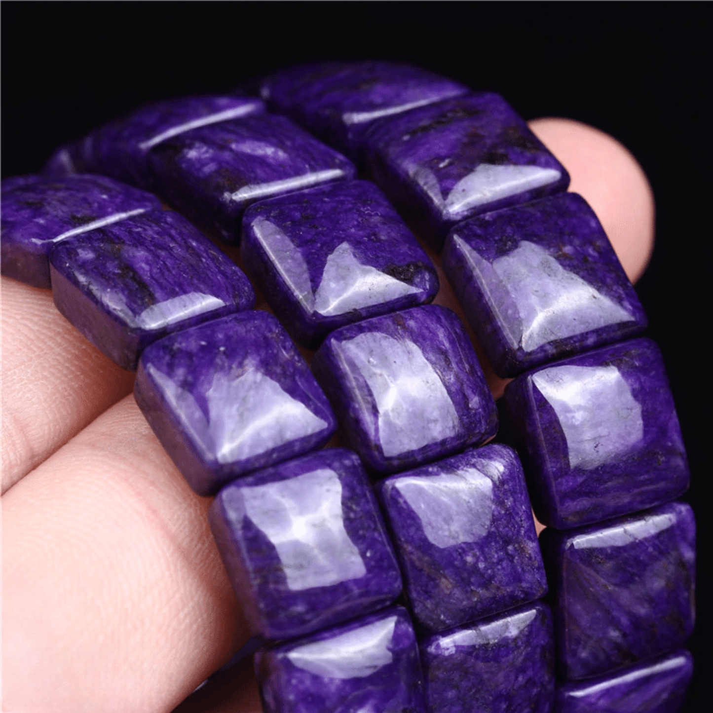 Rectangle Charoite Bracelet