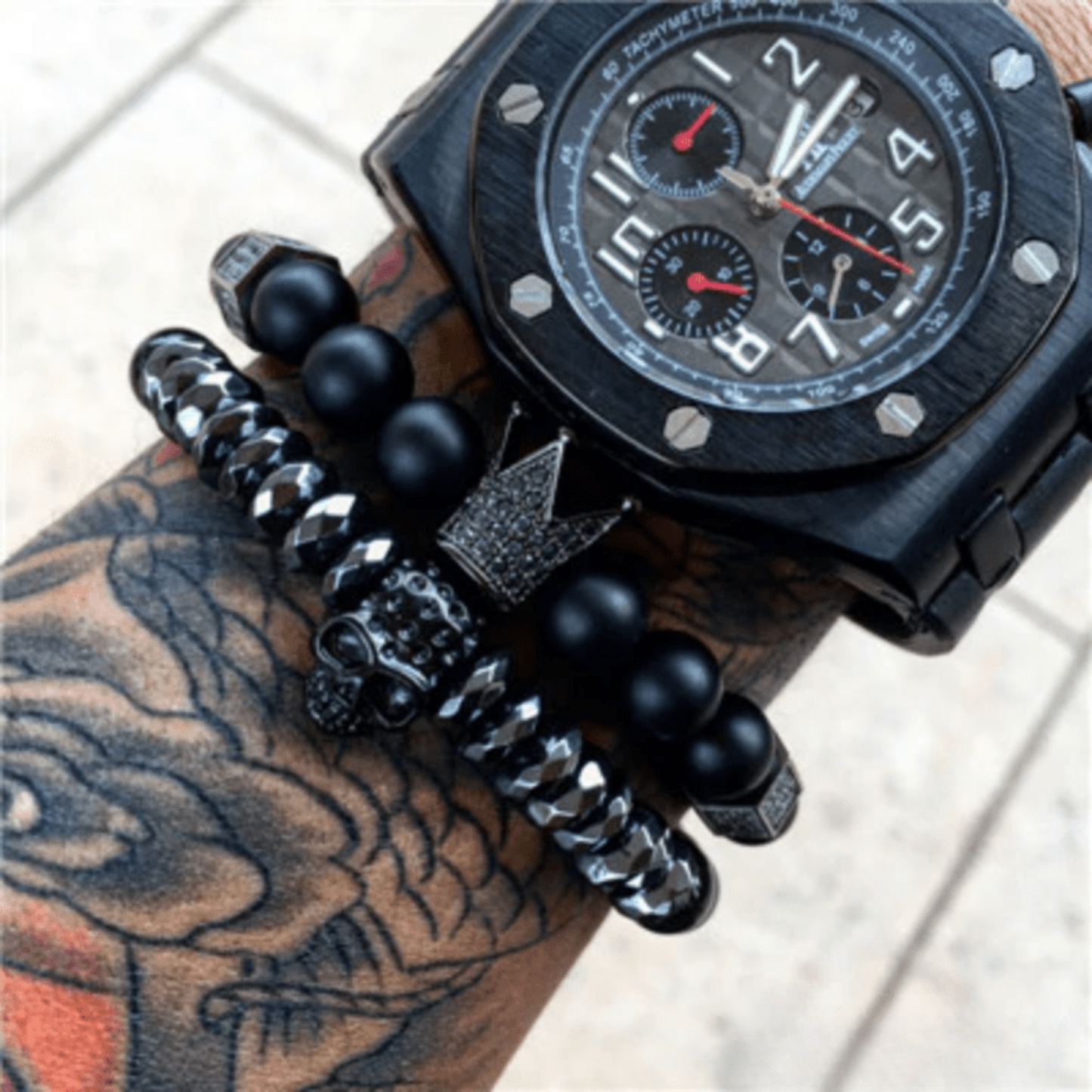 Skull Bead Bracelet