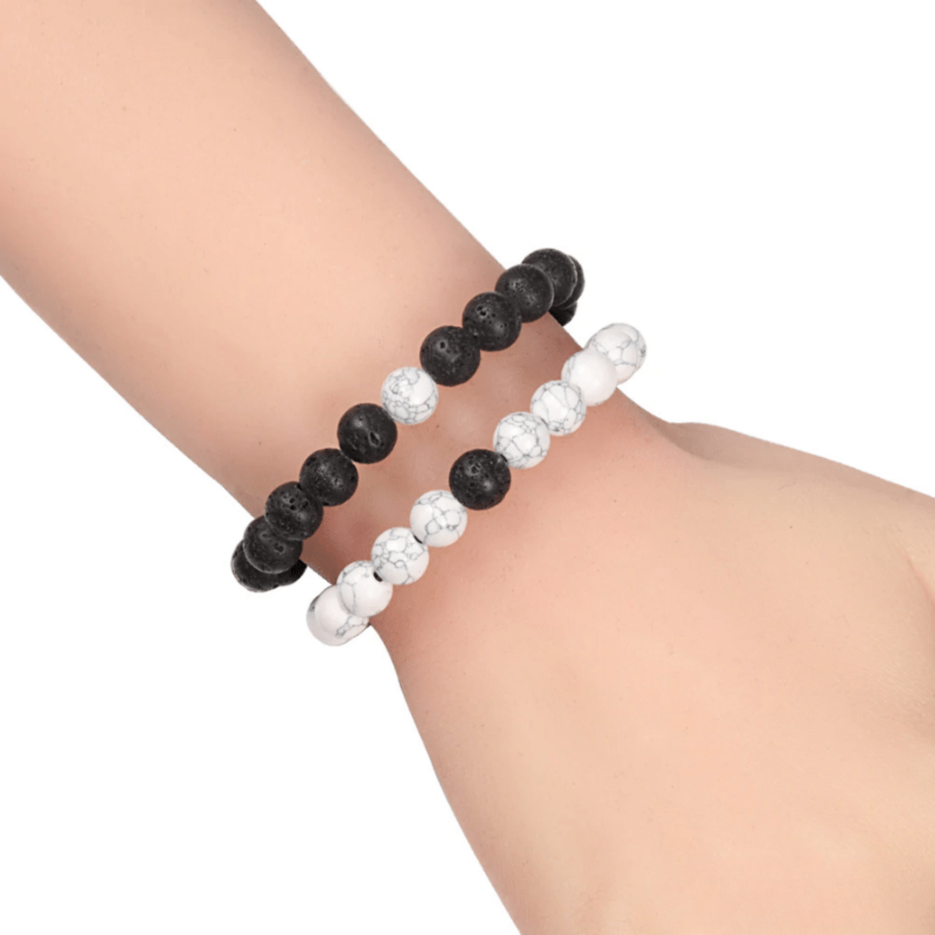Adjustable Lava Stone Distance Bracelets