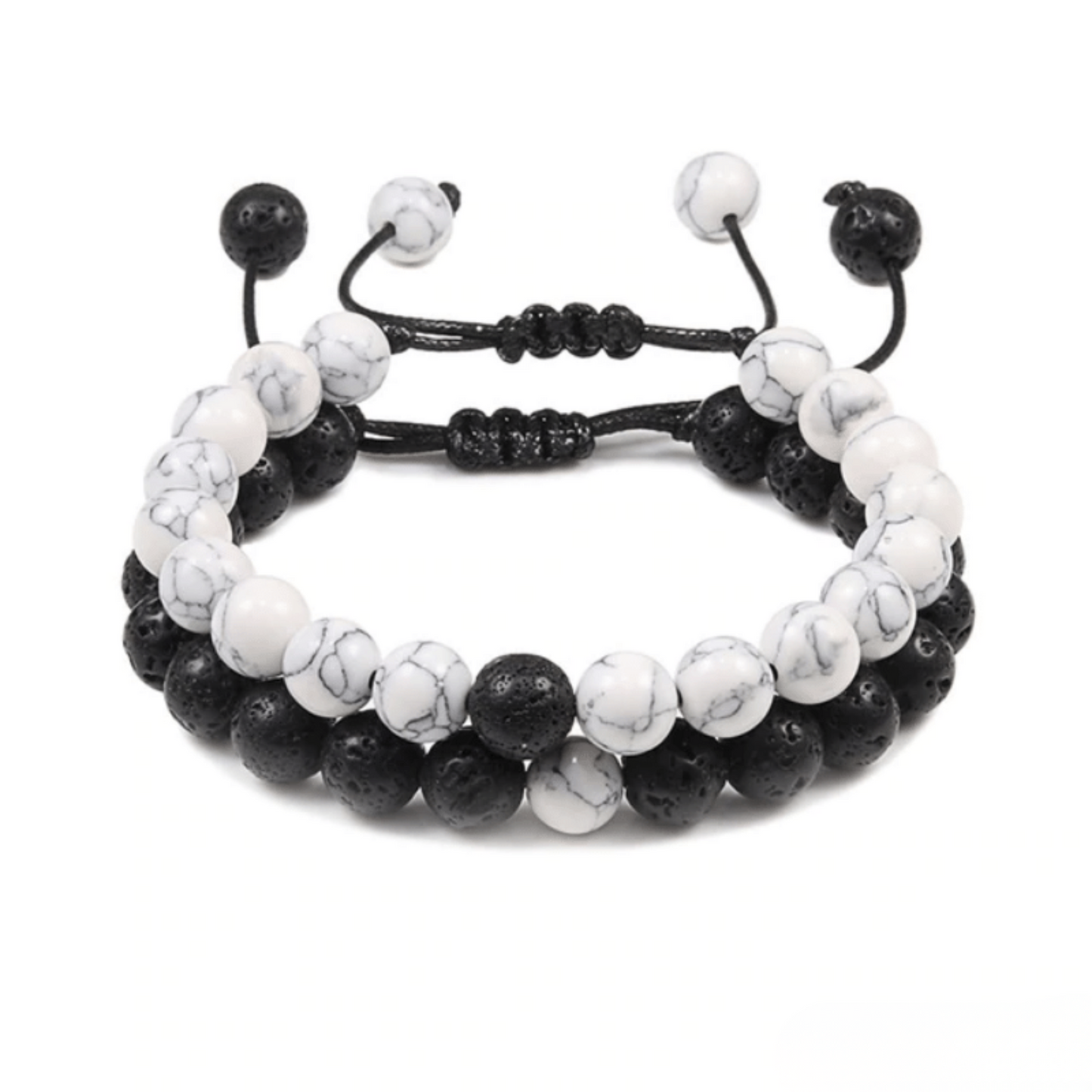 Adjustable Lava Stone Distance Bracelets