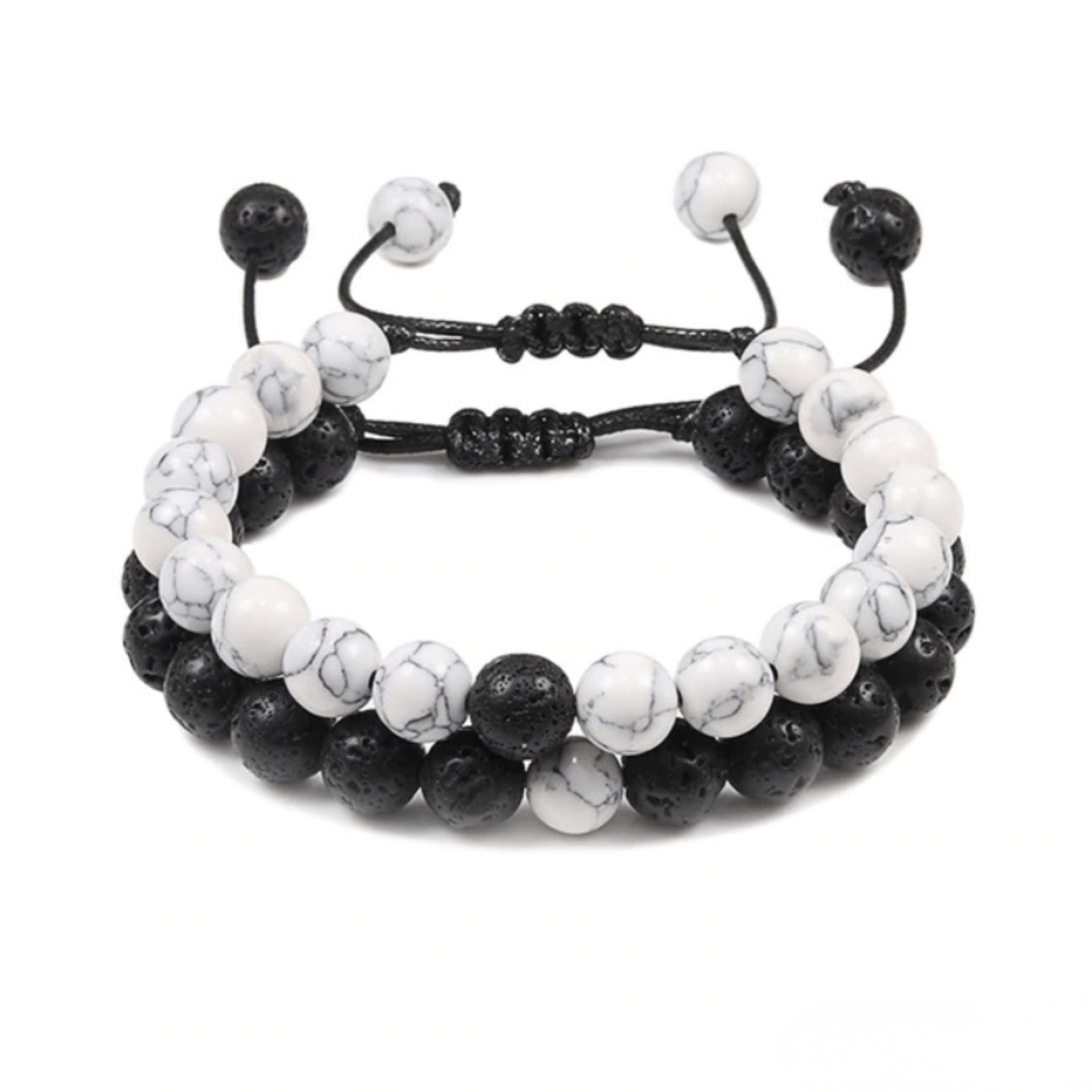 Adjustable Lava Stone Distance Bracelets