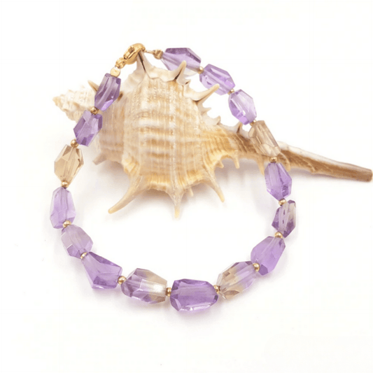 Ametrine and Sterling Silver Bracelet