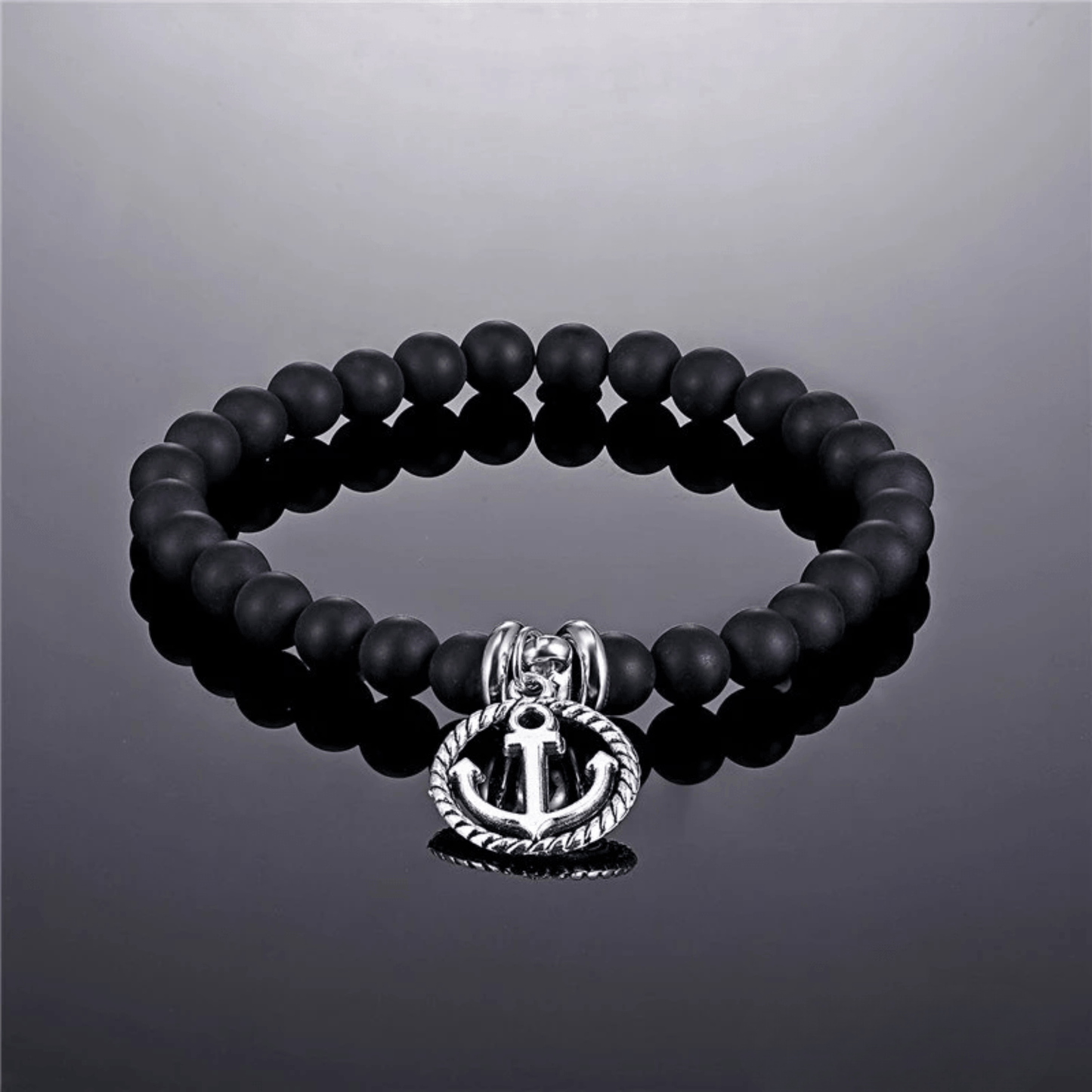 Anchor beaded bracelet