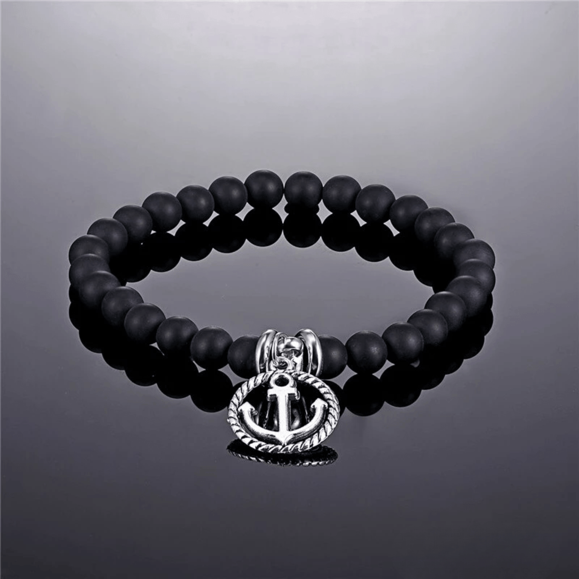 Anchor beaded bracelet