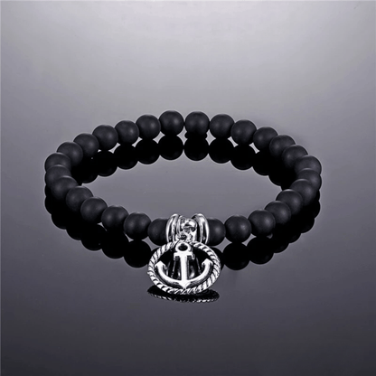 Anchor beaded bracelet