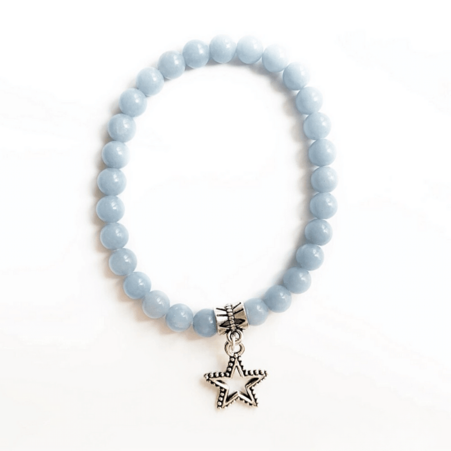 Angelite star bracelet
