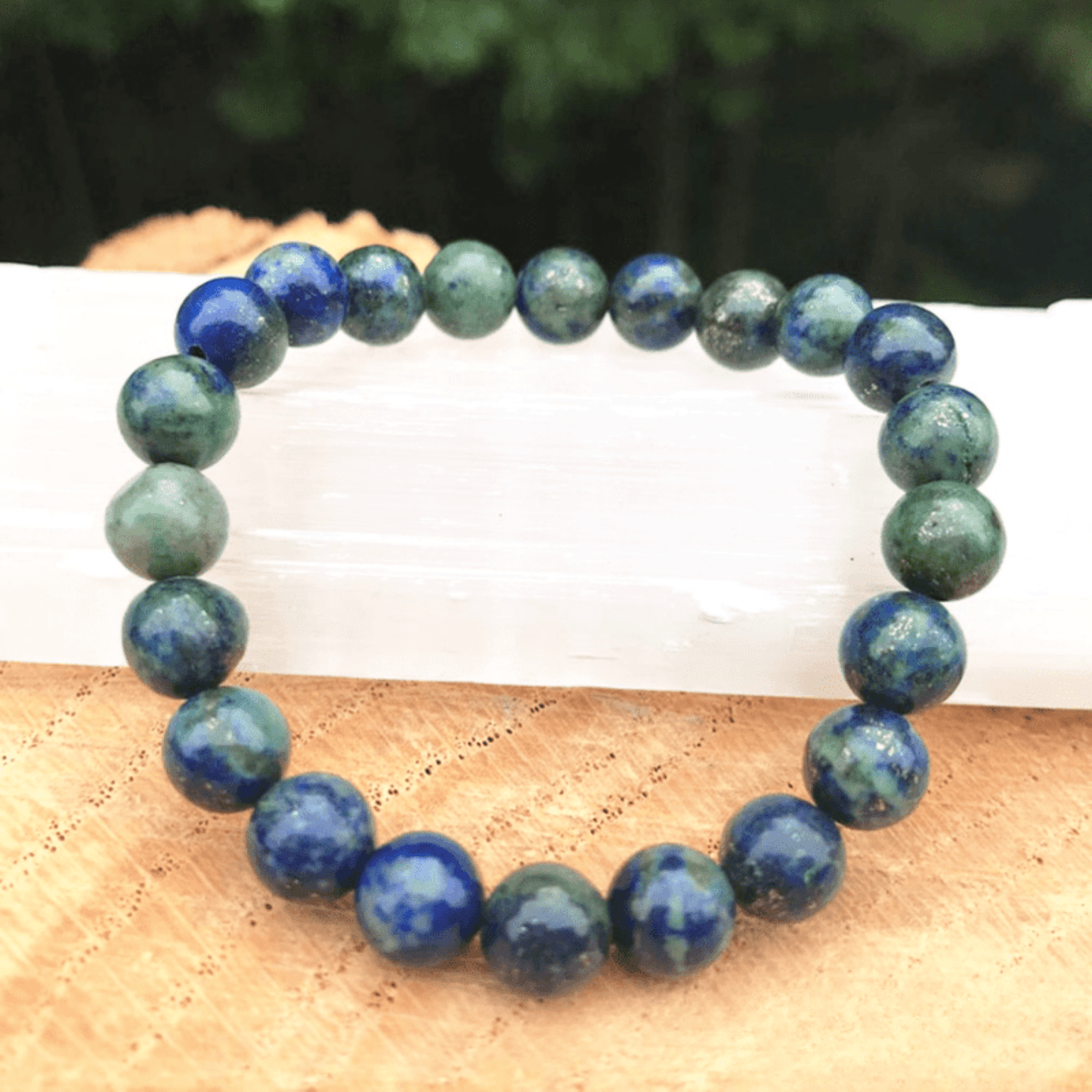 Azurite malachite bracelet