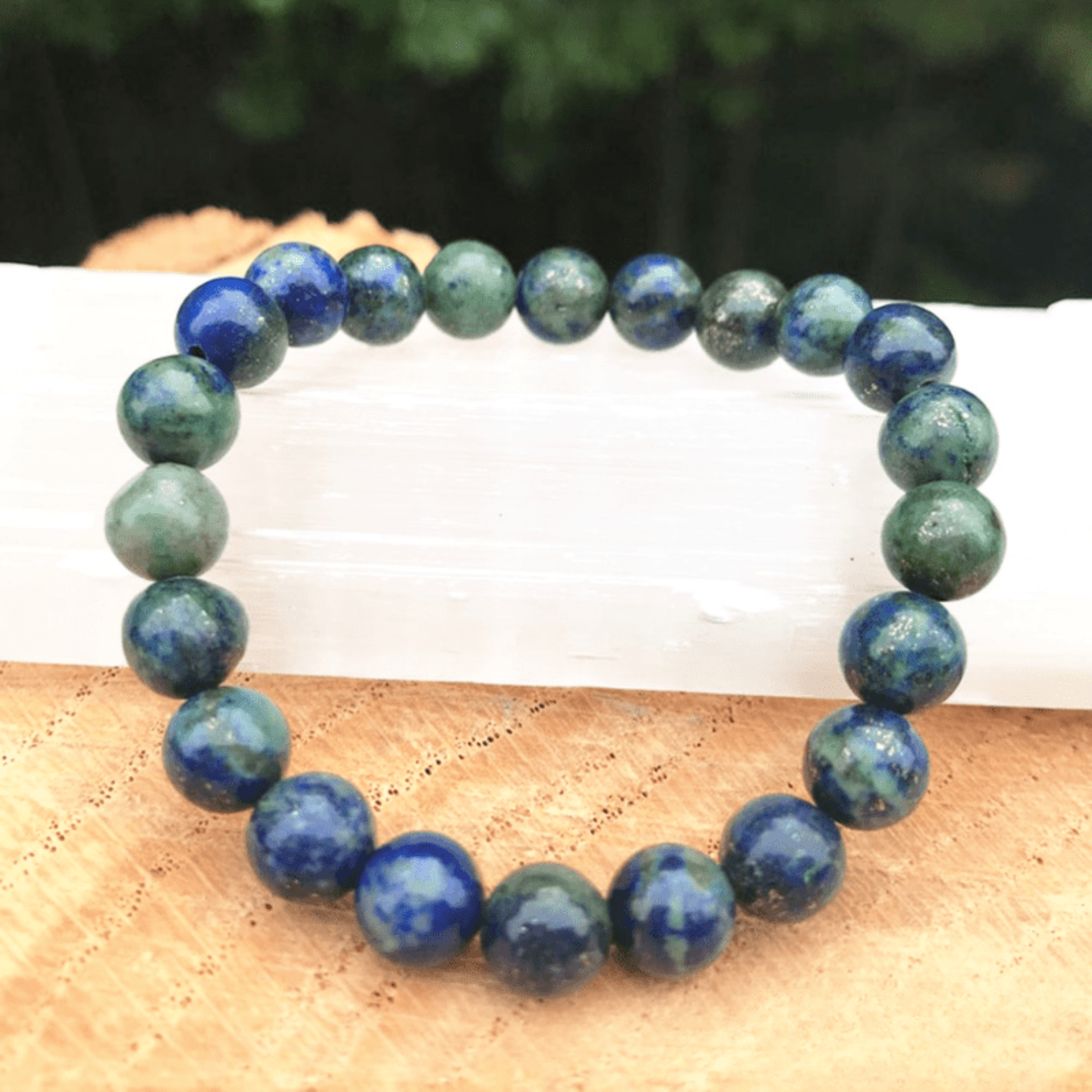 Azurite malachite bracelet