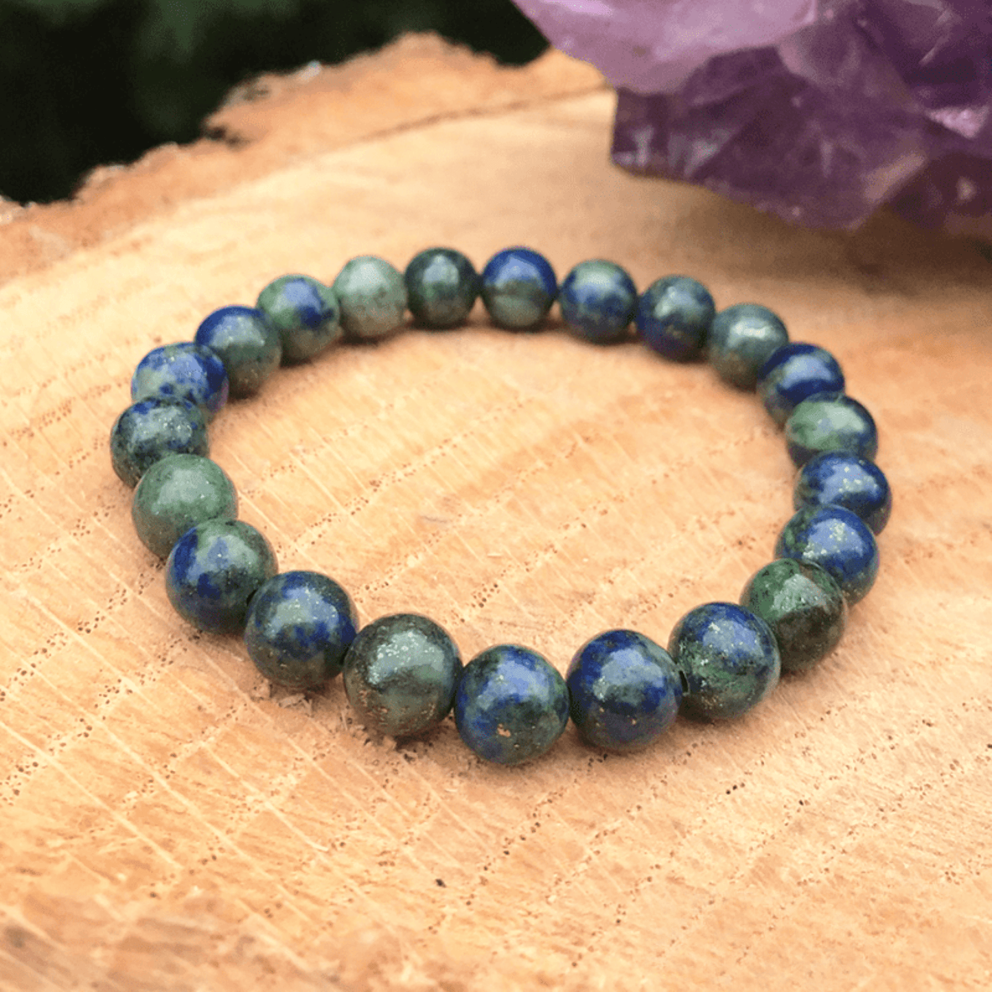 Azurite malachite bracelet