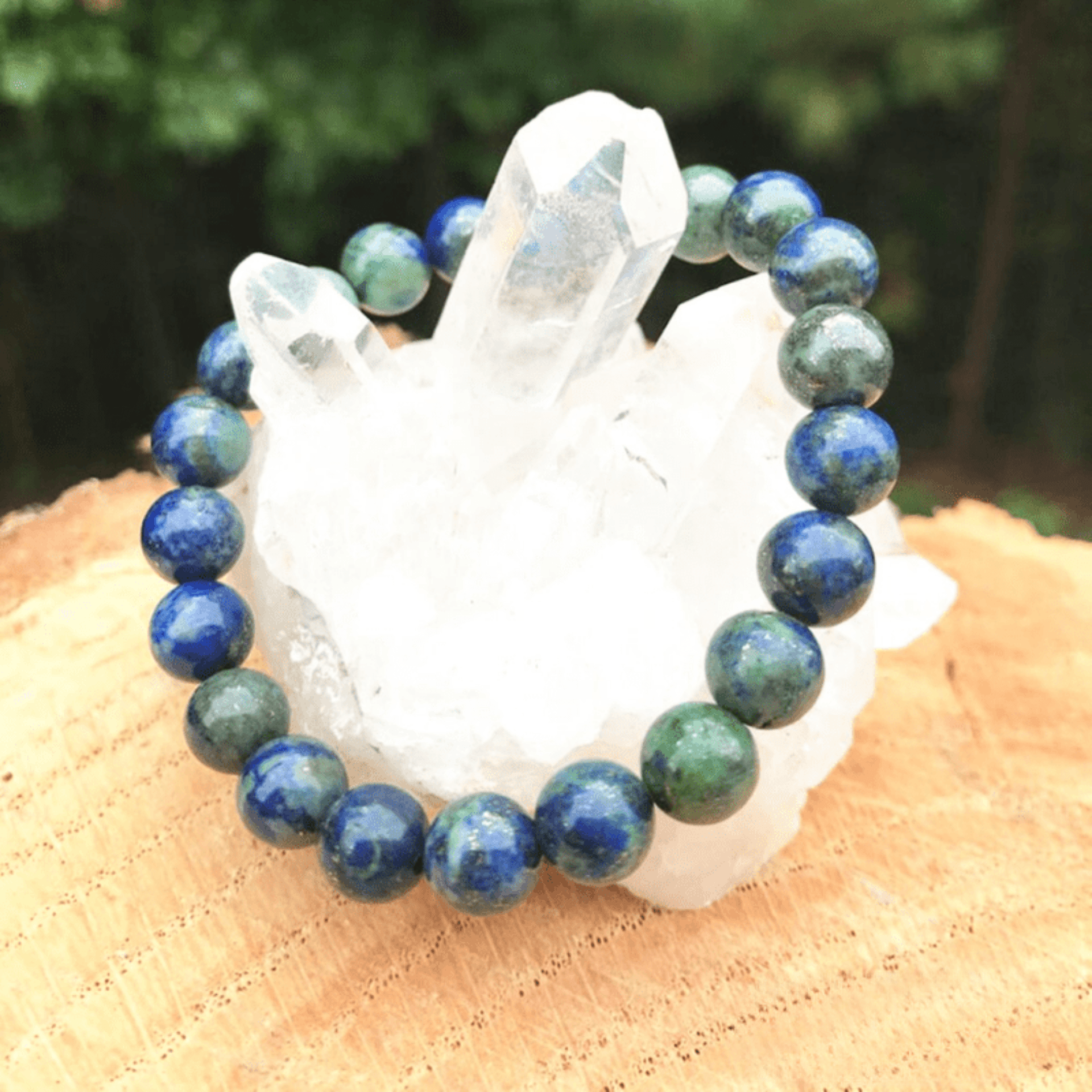 Azurite malachite bracelet